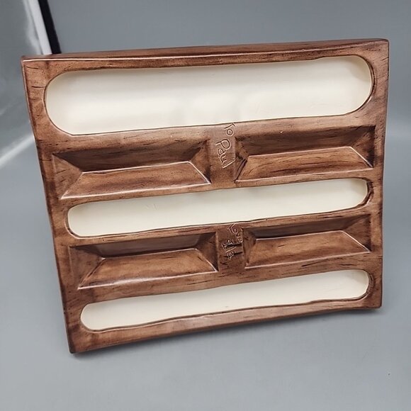 Vintage Ceramic Pheasant Desk Caddy Brown Handpainted - Picture 6 of 8